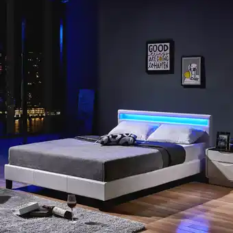 Netto Marken-Discount HOME DELUXE LED Bett Astro inkl. Matratze versch. Größen und Farben - Weiss Angebot