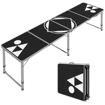 Netto Marken-Discount Outsunny Bierpong Tisch Aluminium, MDF Angebot