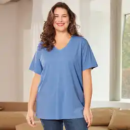 NKD Damen-T-Shirt mit V-Ausschnitt, große Größen Angebot