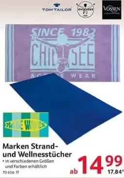 Selgros Marken Strand- und Wellnesstücher Angebot