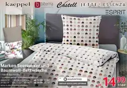 Selgros Marken Seersucker und Baumwoll-Bettwäsche Angebot