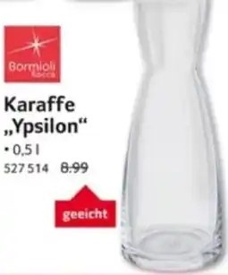 Selgros Bormioli Rocco Karaffe „Ypsilon" Angebot
