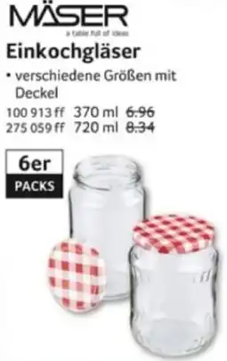 Selgros MÄSER Einkochgläser Angebot