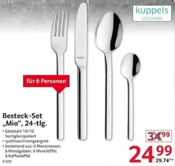Selgros Kuppels Besteck-Set ,,Mio", 24-tlg. Angebot