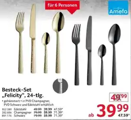 Selgros Amefa Besteck-Set ,,Felicity", 24-tlg. Angebot