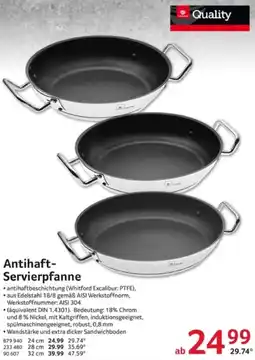 Selgros Quality Antihaft Servierpfanne Angebot