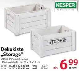 Selgros KESPER Dekokiste ,,Storage" Angebot