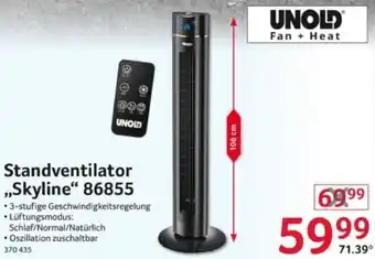 Selgros UNOLD Standventilator ,,Skyline" 86855 Angebot