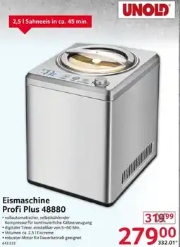 Selgros UNOLD Eismaschine Profi Plus 48880 Angebot