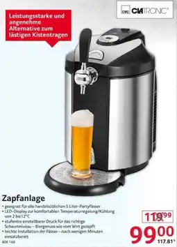 Selgros CLATRONIC Zapfanlage Angebot