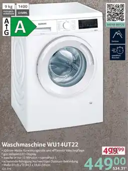 Selgros SIEMENS Waschmaschine WU14UT22 Angebot