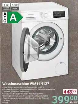 Selgros SIEMENS Waschmaschine WM14N127 Angebot