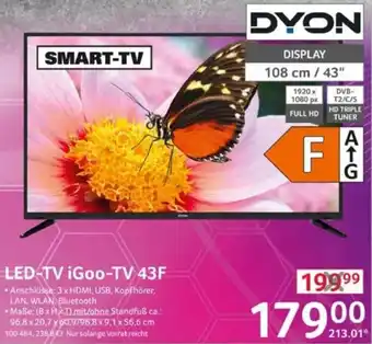 Selgros DYON LED-TV iGoo-TV 43F Angebot