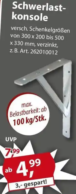 Sonderpreis Baumarkt Schwerlastkonsole Angebot