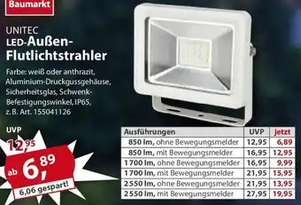 Sonderpreis Baumarkt UNITEC LED-Außen Flutlichtstrahler Angebot