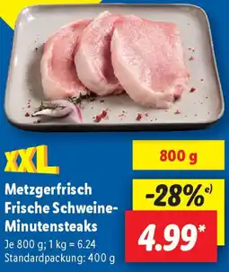 Lidl Metzgerfrisch Frische Schweine Minutensteaks Angebot