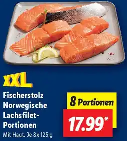 Lidl Fischerstolz Norwegische Lachsfilet Portionen Angebot