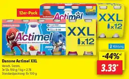 Lidl Danone Actimel XXL Angebot