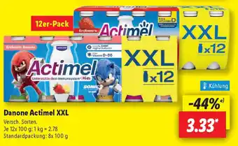 Lidl Danone Actimel XXL Angebot