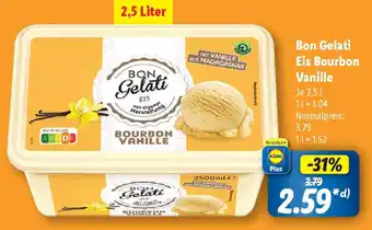 Lidl Bon Gelati Eis Bourbon Vanille Angebot