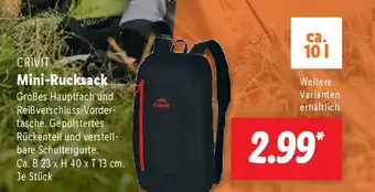 Lidl CRIVIT Mini-Rucksack Angebot