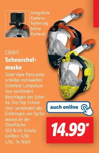 Lidl CRIVIT Schnorchel- maske Angebot