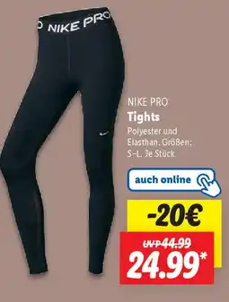 Lidl NIKE PRO Tights Angebot