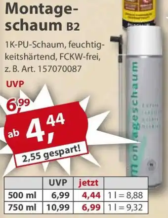 Sonderpreis Baumarkt Montageschaum B2 Angebot