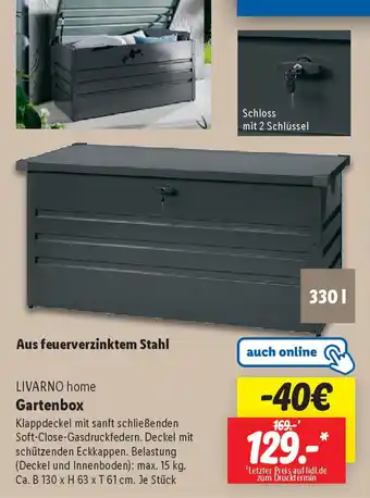 Lidl LIVARNO home Gartenbox Angebot