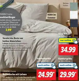 Lidl LIVARNO home Bettwäsche mit Leinen Angebot