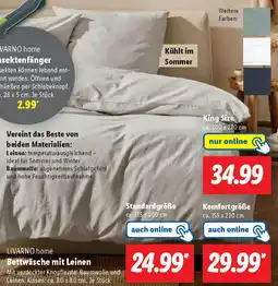 Lidl LIVARNO home Bettwäsche mit Leinen Angebot