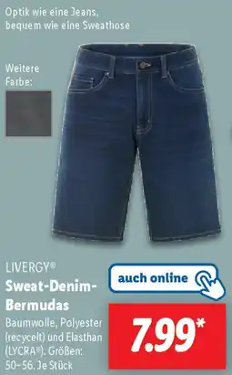 Lidl LIVERGY Sweat-Denim Bermudas Angebot
