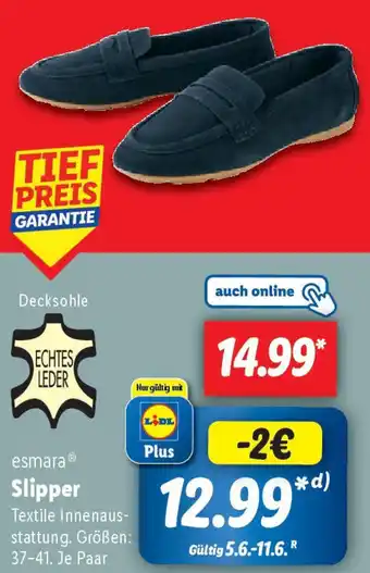 Lidl esmara Slipper Angebot