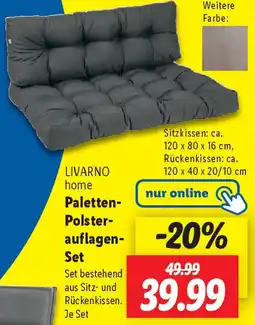 Lidl LIVARNO home Paletten Polsterauflagen Set Angebot