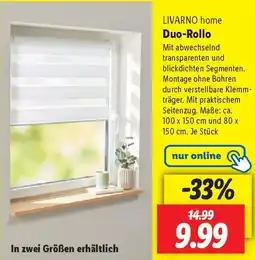 Lidl LIVARNO home Duo-Rollo Angebot