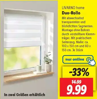 Lidl LIVARNO home Duo-Rollo Angebot