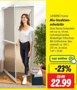 Lidl LIVARNO home Alu-Insektenschutztür Angebot