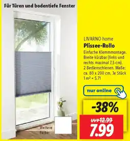 Lidl LIVARNO home Plissee-Rollo Angebot
