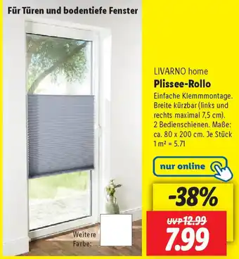 Lidl LIVARNO home Plissee-Rollo Angebot