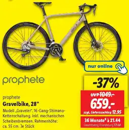 Lidl prophete Gravelbike, 28" Angebot