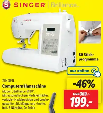 Lidl SINGER Computernähmaschine Angebot