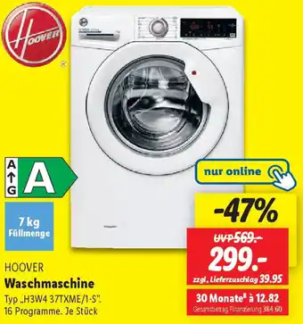 Lidl HOOVER Waschmaschine Angebot