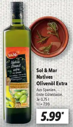 Lidl Sol & Mar Natives Olivenöl Extra Angebot