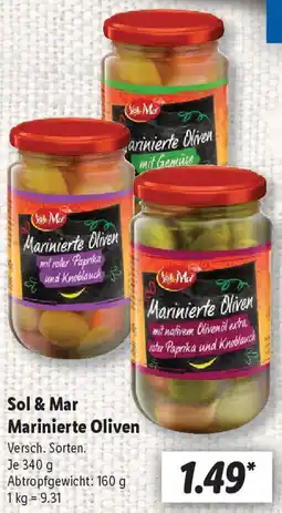 Lidl Sol & Mar Marinierte Oliven Angebot