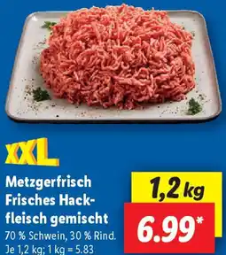 Lidl Metzgerfrisch Frisches Hackfleisch gemischt Angebot