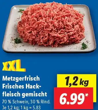 Lidl Metzgerfrisch Frisches Hackfleisch gemischt Angebot