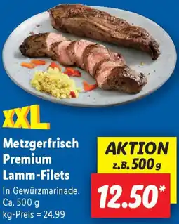 Lidl Metzgerfrisch Premium Lamm-Filets Angebot