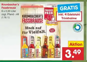 Netto Marken-Discount Krombacher's Fassbrause 6x0,33L Angebot