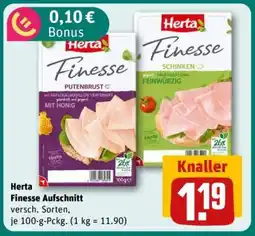 REWE HERTA Finesse Aufschnitt Angebot