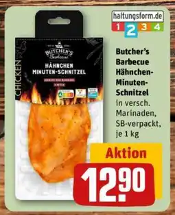 REWE Butcher’s Barbecue Hähnchen-Minuten-Schnitzel Angebot